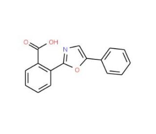 2-(5-phenyl-1,3-oxazol-2-yl)benzoic acid - chemical structure image