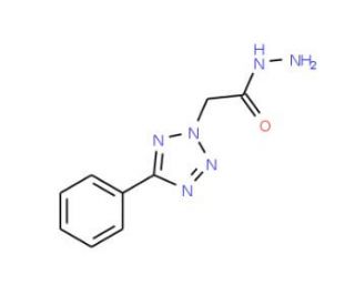 2-(5-phenyl-2H-tetrazol-2-yl)acetohydrazide (CAS 67037-01-8) - chemical structure image