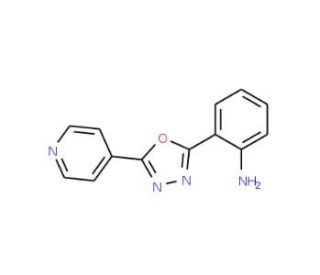 2-(5-Pyridin-4-yl-[1,3,4]oxadiazol-2-yl)-phenylamine (CAS 54754-58-4) - chemical structure image