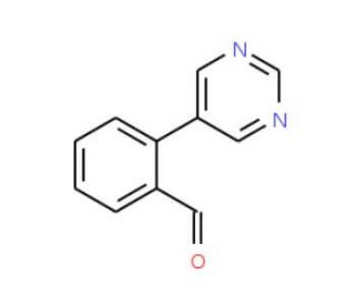2-(5-Pyrimidinyl)benzaldehyde (CAS 640769-71-7) - chemical structure image