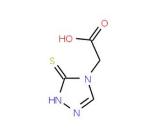 2-(5-thioxo-1H-1,2,4-triazol-4(5H)-yl)acetic acid (CAS 61336-27-4) - chemical structure image