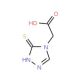 2-(5-thioxo-1H-1,2,4-triazol-4(5H)-yl)acetic acid (CAS 61336-27-4) - chemical structure image