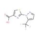 2-[5-(Trifluoromethyl)-1H-pyrazol-1-yl]-1,3-thiazole-4-carboxylic acid - chemical structure image