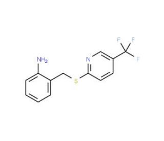 2-({[5-(trifluoromethyl)pyridin-2-yl]sulfanyl}methyl)aniline - chemical structure image