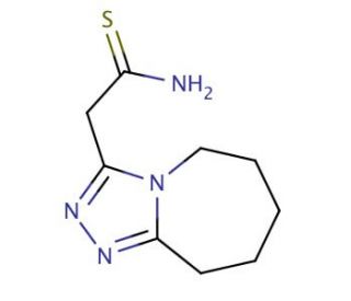 2-(6,7,8,9-tetrahydro-5H-[1,2,4]triazolo[4,3-a]azepin-3-yl)ethanethioamide - chemical structure image