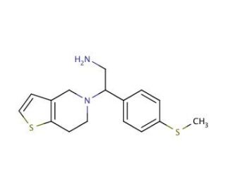 2-(6,7-dihydrothieno[3,2-c]pyridin-5(4H)-yl)-2-[4-(methylthio)phenyl]ethanamine - chemical structure image