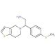 2-(6,7-dihydrothieno[3,2-c]pyridin-5(4H)-yl)-2-[4-(methylthio)phenyl]ethanamine - chemical structure image