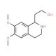 2-(6,7-Dimethoxy-1,2,3,4-tetrahydro-isoquinolin-1-yl)-ethanol (CAS 51452-46-1) - chemical structure image