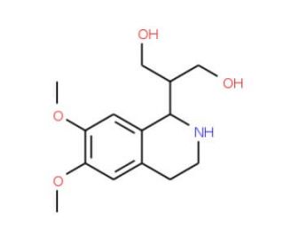 2-(6,7-Dimethoxy-1,2,3,4-tetrahydro-isoquinolin-1-yl)-propane-1,3-diol (CAS 98661-42-8) - chemical structure image