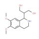 2-(6,7-Dimethoxy-1,2,3,4-tetrahydro-isoquinolin-1-yl)-propane-1,3-diol (CAS 98661-42-8) - chemical structure image