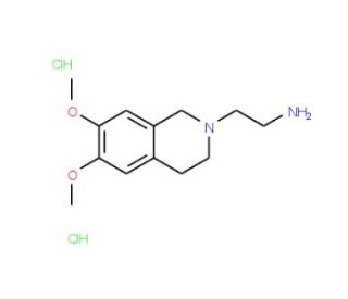 2-(6,7-dimethoxy-1,2,3,4-tetrahydroisoquinolin-2-yl)ethan-1-amine dihydrochloride - chemical structure image