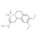 2-[6,7-dimethoxy-2-(methylsulfonyl)-1,2,3,4-tetrahydroisoquinolin-1-yl]acetohydrazide (CAS 100879-60-5) - chemical structure