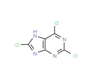 2,6,8-Trichloropurine ammonium salt (CAS 2562-52-9) - chemical structure image
