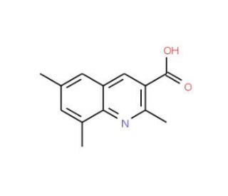 2,6,8-Trimethylquinoline-3-carboxylic acid (CAS 876721-02-7) - chemical structure image