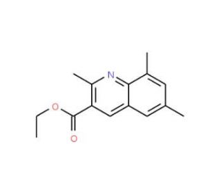 2,6,8-Trimethylquinoline-3-carboxylic acid ethyl ester (CAS 948291-48-3) - chemical structure image