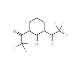 2,6-Bis(2,2,2-trifluoroacetyl)cyclohexanone (CAS 672956-75-1) - chemical structure image