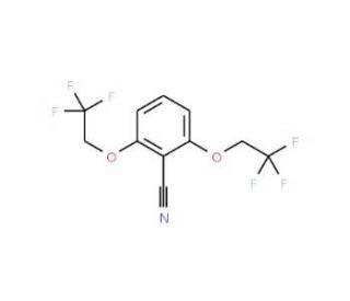 2,6-Bis(2,2,2-trifluoroethoxy)benzonitrile (CAS 93624-57-8) - chemical structure image