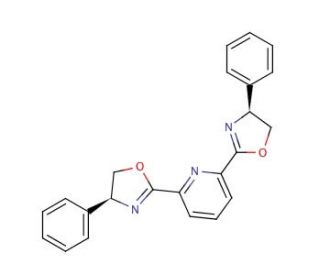 2,6-Bis[(4R)-4-phenyl-2-oxazolinyl]pyridine (CAS 128249-70-7) - chemical structure image