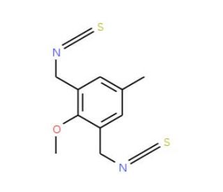 2,6-Bis(thiocyanatomethyl)-4-methylanisole (CAS 206559-38-8) - chemical structure image