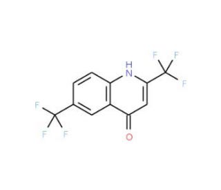 2,6-Bis(trifluoromethyl)quinolin-4-ol (CAS 35877-04-4) - chemical structure image