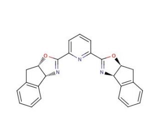 2,6-Bis[(3aR,8aS)-(&plus;)-8H-indeno[1,2-d]oxazolin-2-yl)pyridine (CAS 357209-32-6) - chemical structure image