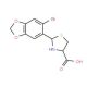 2-(6-Bromo-1,3-benzodioxol-5-yl)-1,3-thiazolidine-4-carboxylic acid - chemical structure image