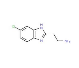 2-(6-Chloro-1H-benzimidazol-2-yl)ethanamine hydrochloride (CAS 135875-16-0 (non-salt)) - chemical structure image