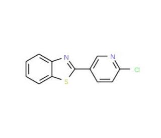 2-(6-Chloro-3-pyridinyl)-1,3-benzothiazole - chemical structure image