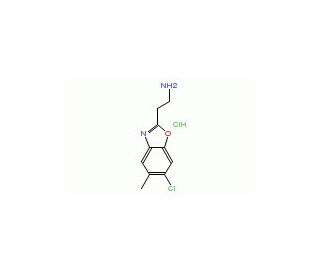 2-(6-Chloro-5-methyl-1,3-benzoxazol-2-yl)-ethanamine hydrochloride - chemical structure image