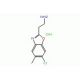 2-(6-Chloro-5-methyl-1,3-benzoxazol-2-yl)-ethanamine hydrochloride - chemical structure image