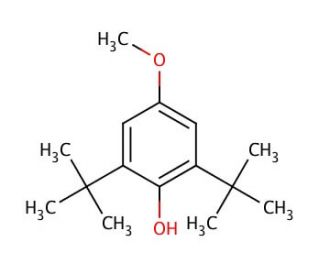 2,6-Di-tert-butyl-4-methoxyphenol (CAS 489-01-0) - chemical structure image