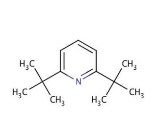2,6-Di-tert-butylpyridine (CAS 585-48-8) - chemical structure image