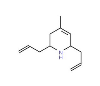 2,6-Diallyl-4-methyl-1,2,3,6-tetrahydropyridine (CAS 436088-93-6) - chemical structure image