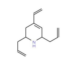 2,6-Diallyl-4-vinyl-1,2,3,6-tetrahydro-pyridine - chemical structure image