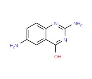 2,6-Diamino-4-hydroxyquinazoline - chemical structure image