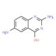2,6-Diamino-4-hydroxyquinazoline - chemical structure image