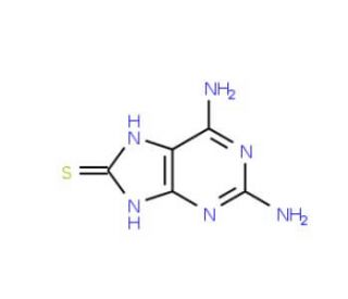2,6-Diamino-9H-purine-8-thiol (CAS 462066-71-3) - chemical structure image