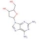 2,6-Diaminopurine 2'-deoxyriboside 的分子结构, CAS编号: 4546-70-7 2,6-Diaminopurine 2′-deoxyriboside (CAS 4546-70-7) - chemical structure image