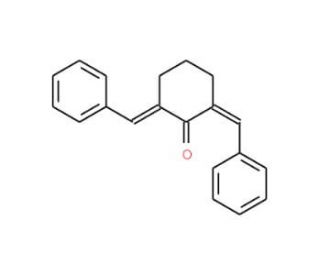 2,6-Dibenzylidenecyclohexanone (CAS 897-78-9) - chemical structure image