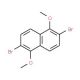 2,6-Dibromo-1,5-dimethoxynaphthalene (CAS 91394-96-6) - chemical structure image