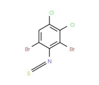 2,6-Dibromo-3,4-dichlorophenyl isothiocyanate - chemical structure image
