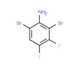 2,6-Dibromo-3,4-difluoroaniline - chemical structure image