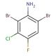 2,6-Dibromo-3-chloro-4-fluoroaniline (CAS 175135-09-8) - chemical structure image