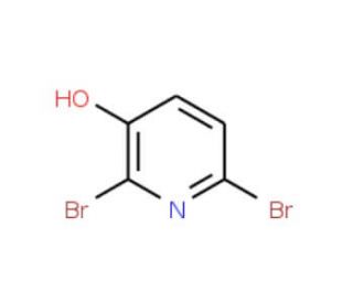 2,6-Dibromo-3-hydroxypyridine (CAS 6602-33-1) - chemical structure image