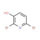 2,6-Dibromo-3-hydroxypyridine (CAS 6602-33-1) - chemical structure image