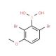 2,6-Dibromo-3-methoxyphenylboronic acid (CAS 850567-93-0) - chemical structure image