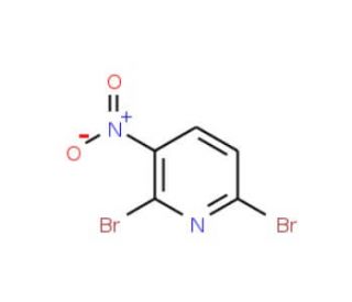 2,6-Dibromo-3-nitropyridine (CAS 55304-80-8) - chemical structure image