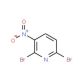 2,6-Dibromo-3-nitropyridine (CAS 55304-80-8) - chemical structure image