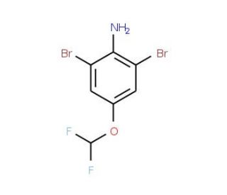 2,6-Dibromo-4-(difluoromethoxy)aniline - chemical structure image