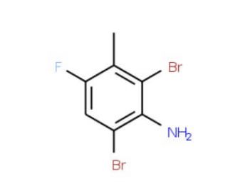 2,6-Dibromo-4-fluoro-3-methylaniline - chemical structure image